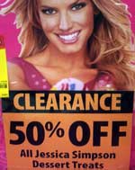 Jessica Simpson Clearance Sign