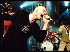 Peter Garrett, lead singer of Midnight Oil